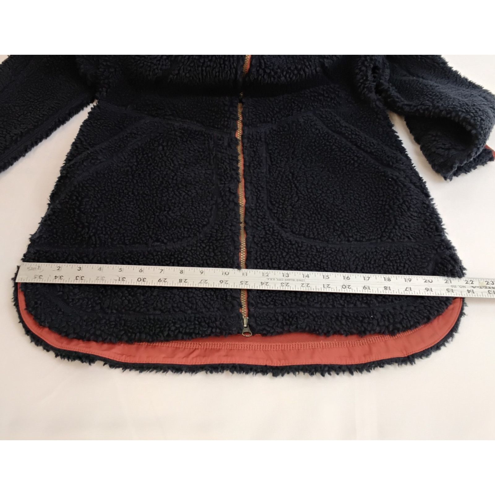 L.L. Bean L.L. Bean Deep Pile Fleece Jacket Women's S Blue Hooded Size S / US 4 / IT 40 - 11 Thumbnail