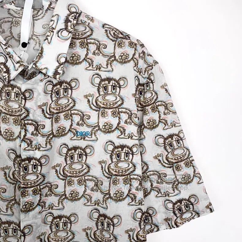 Dior Dior Size 41 Logo embroidered animal full print lapel short Size US XXS / EU 40 - 3 Thumbnail