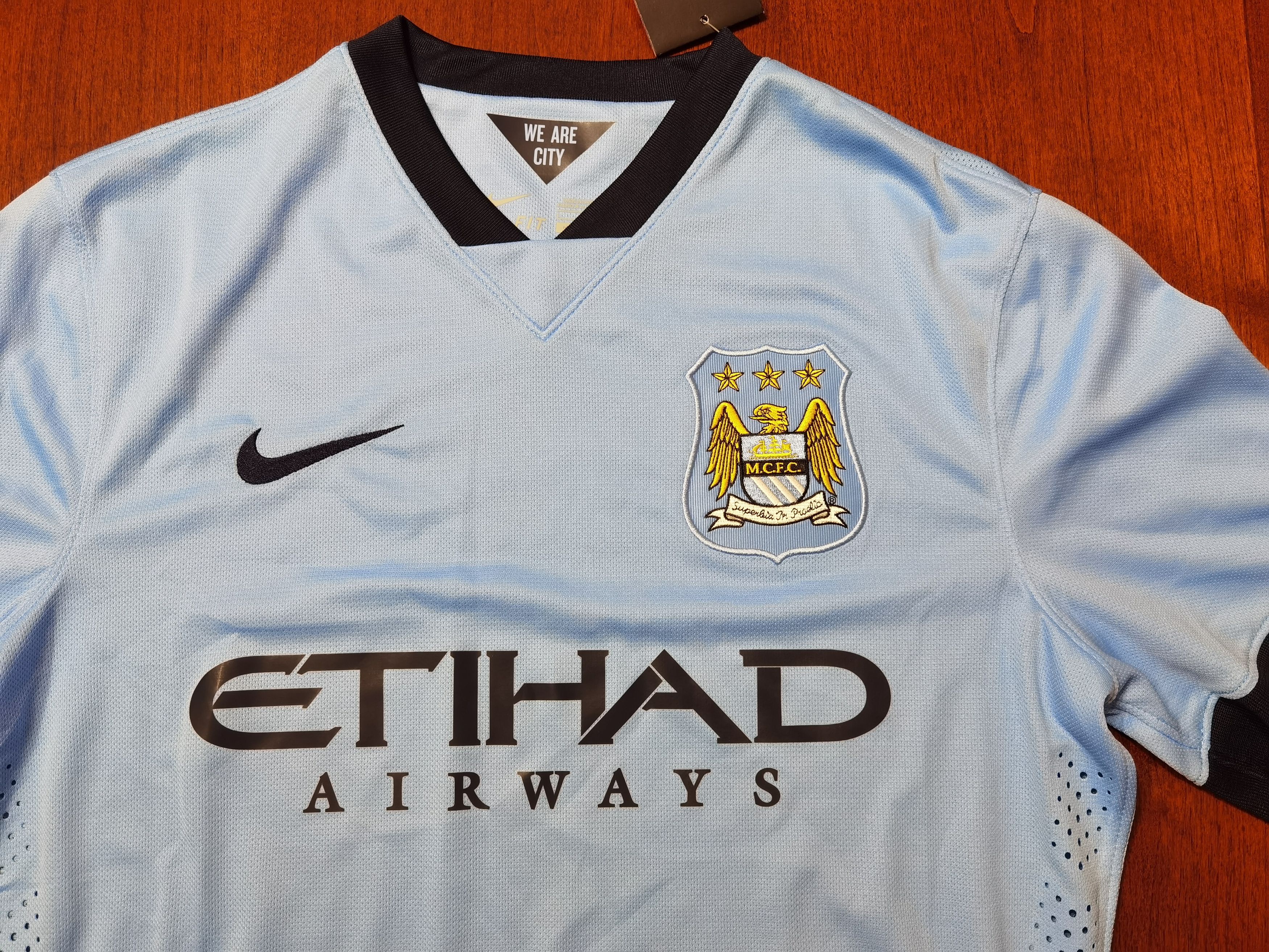 Nike Nike Football Manchester City Authentic Jersey 2014/15 Size US L / EU 52-54 / 3 - 5 Thumbnail