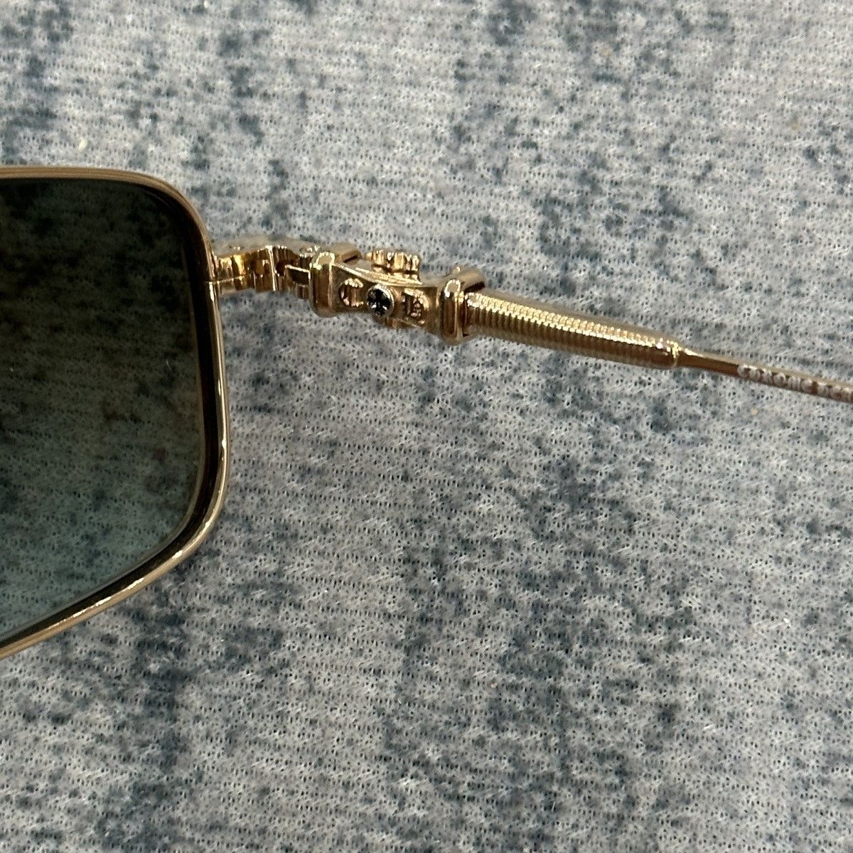 Chrome Hearts CHROME HEARTS LICK'N GOLD PLATED - SHINY SILVER SUNGLASSES Size ONE SIZE - 6 Thumbnail