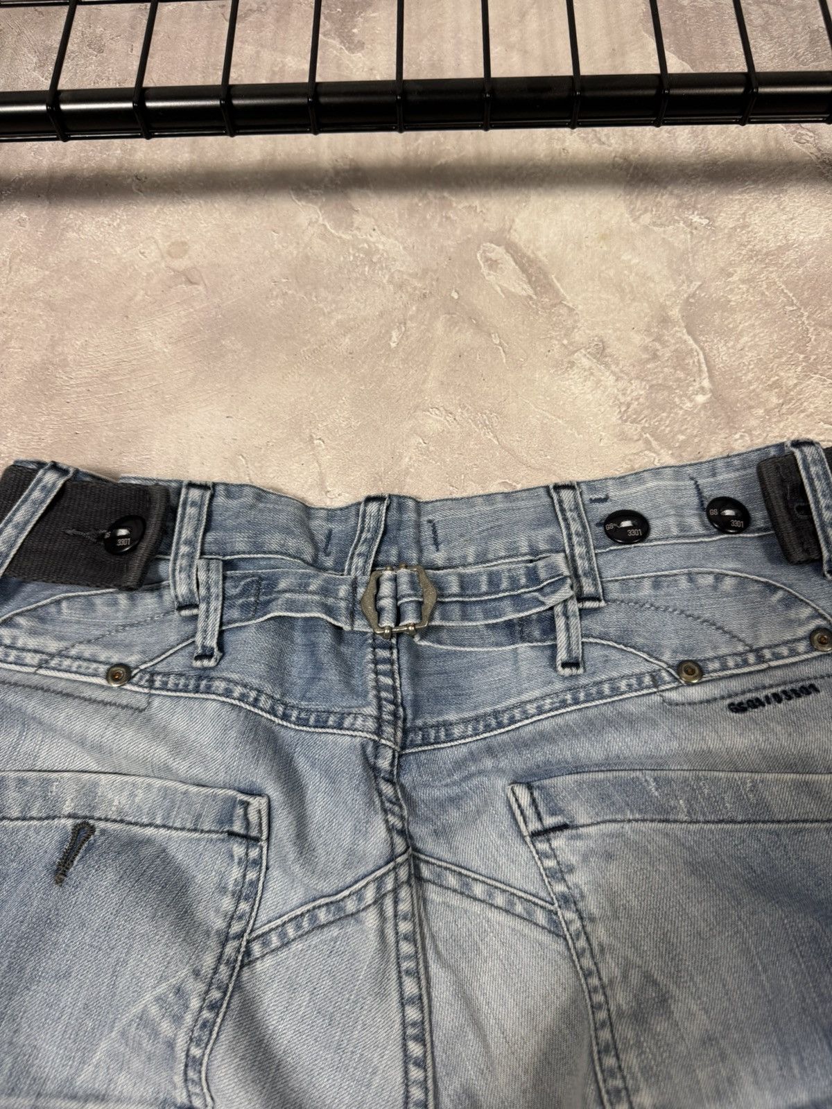 G-Star Vintage G-Star Raw Distressed Buckleback Elwood Pants Size US 32 / EU 48 - 6 Thumbnail