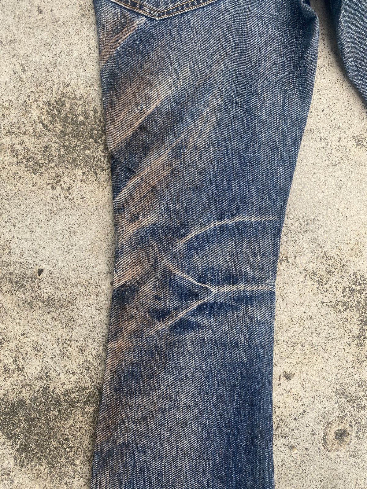If Six Was Nine × Japanese Brand Flare Jeans Modern Lovers Clawmark Mud Distressd Size US 30 / EU 46 - 19 Thumbnail