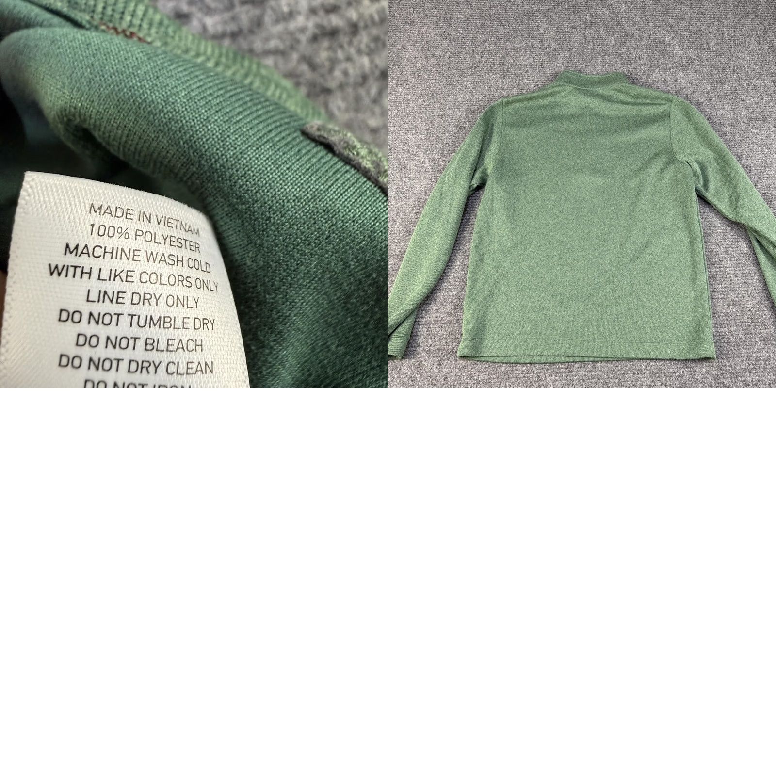 Rhone Rhone Mens Pullover Quarter Zip Mock Neck Long Sleeve Green 100% Polyester Casual Gym Running Walking Style: Pullover Size US M / EU 48-50 / 2 - 8 Thumbnail