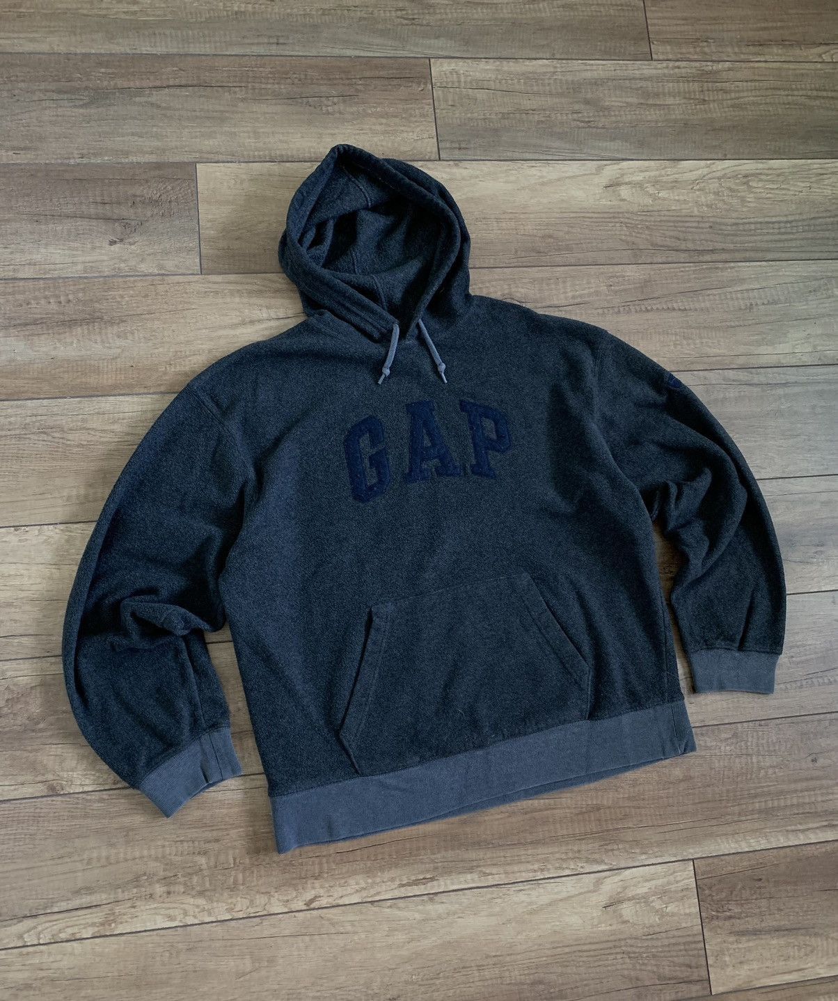 Gap Vintage Gap Fleece Hoodie Big Logo Size US L / EU 52-54 / 3 - 3 Thumbnail
