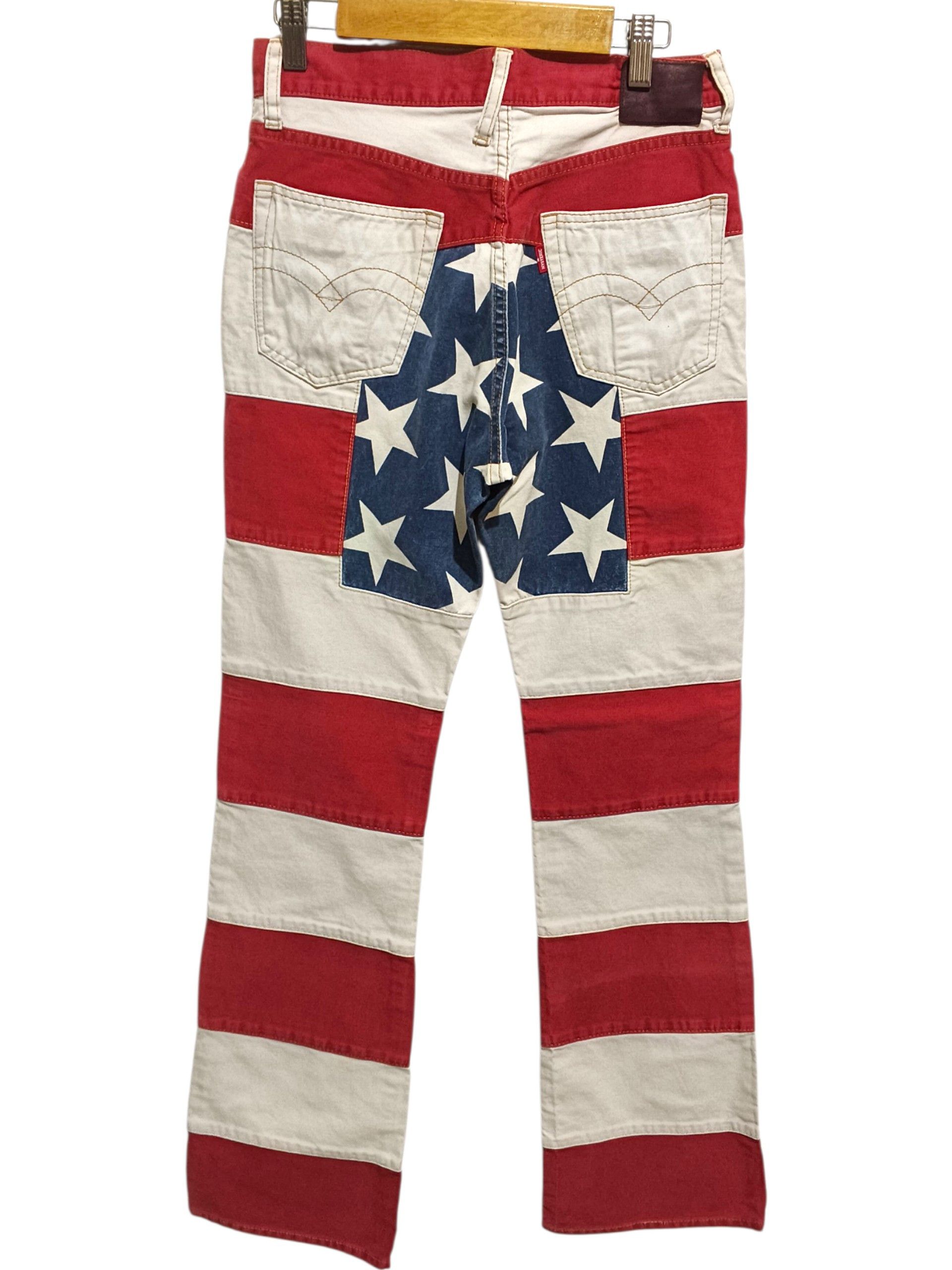 Hysteric Glamour Vintage 90s Hysteric Glamour-Prisoner American Flag Flared Size 28" / US 6 / IT 42 - 2 Thumbnail