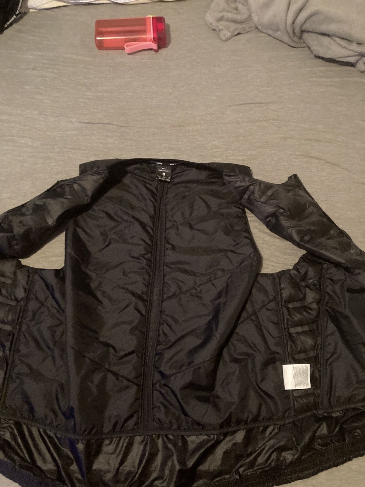 Designer × Nike BLACK PUFFY VINYL VEST Size US XL / EU 56 / 4 - 3 Thumbnail