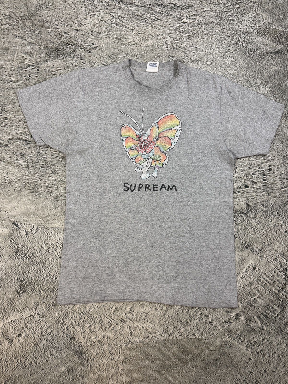 Supreme Supreme t-shirt grey Gonz Tee Butterfly Supream SS16 Size US M / EU 48-50 / 2 - 1 Thumbnail
