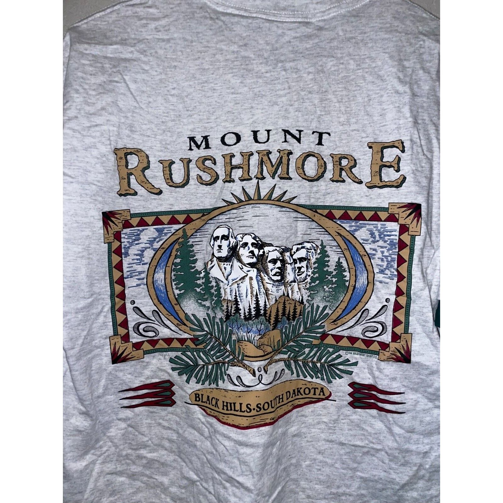 Signal Sport Vintage Yellowstone Shirt Mount Rushmore Gray Shirt Large Size US L / EU 52-54 / 3 - 11 Thumbnail