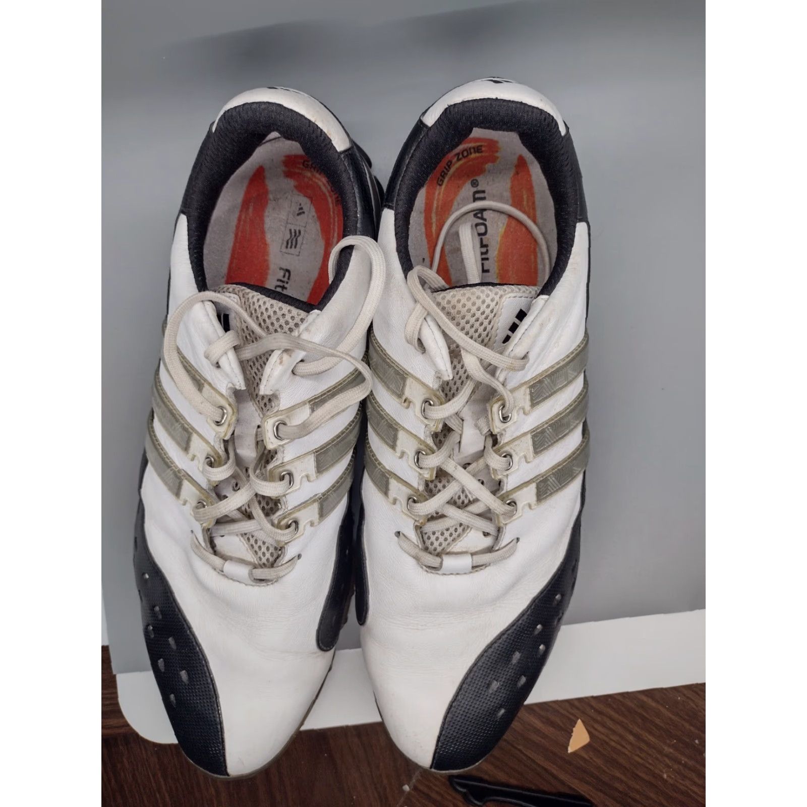 Adidas Adidas Powerband 3.0 Golf Shoes White Stripe Low Top Spikes 12.5 Men Mens Art 675499 Size US L / EU 52-54 / 3 - 5 Thumbnail