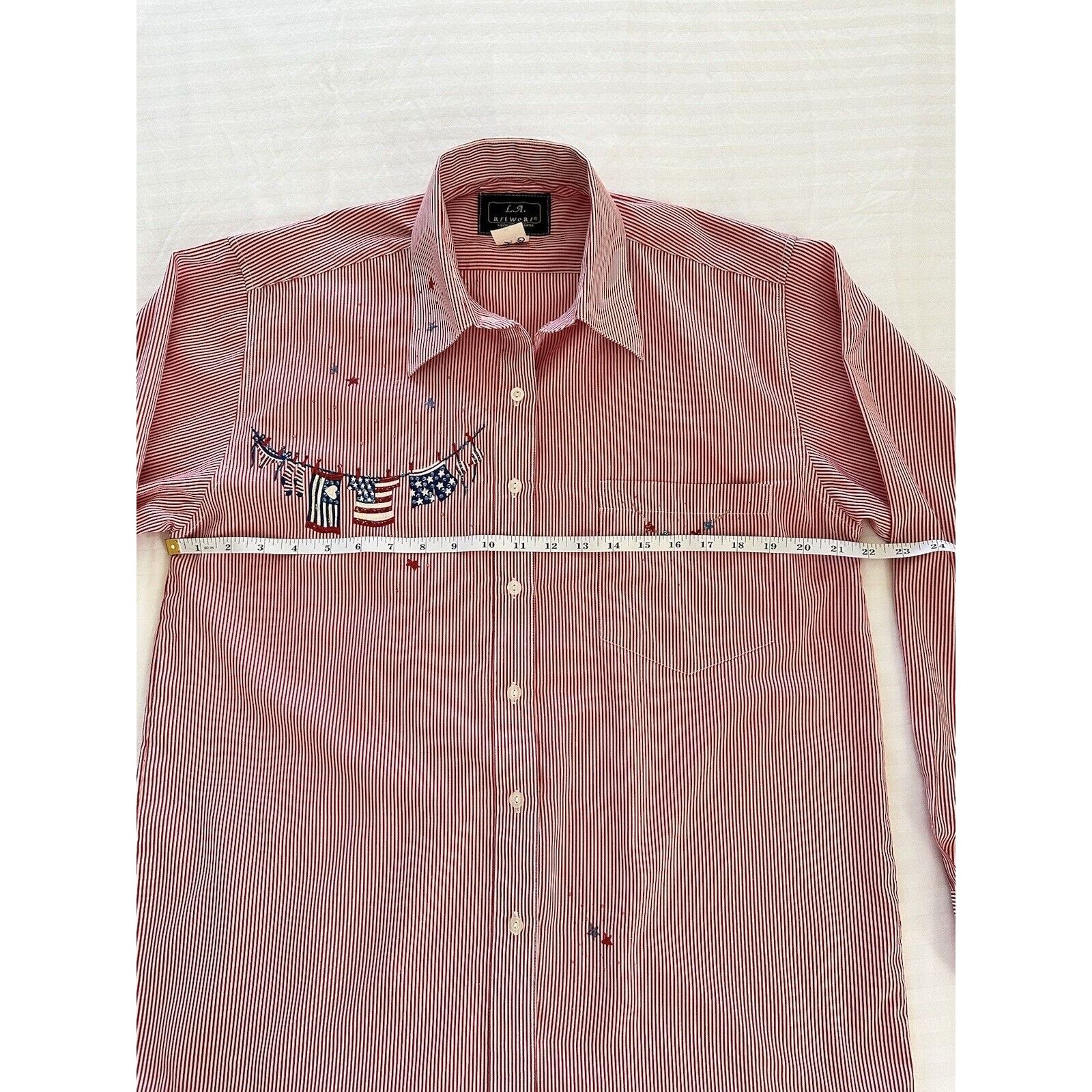 Other Vintage Patriotic USA Flag StarsWomen’s Button Down Sz M Size M / US 6-8 / IT 42-44 - 9 Thumbnail