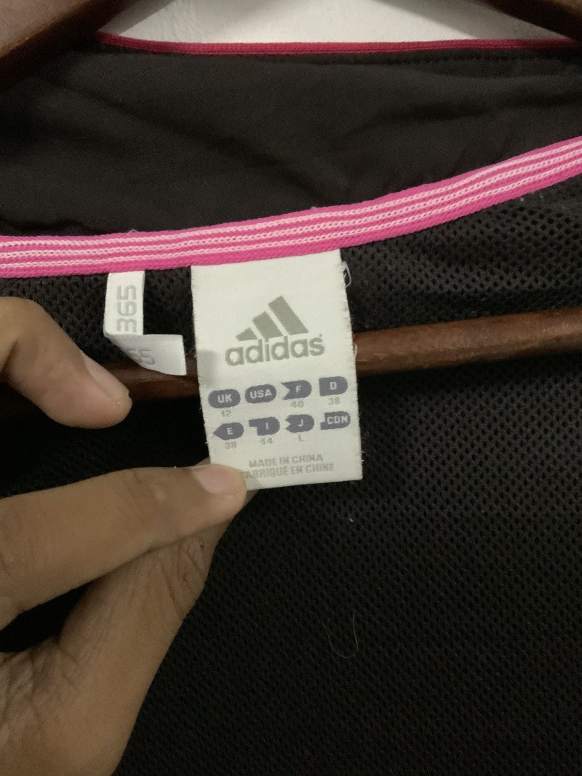 Adidas Adidas Spellout Pink Light Jacket Size US L / EU 52-54 / 3 - 9 Thumbnail