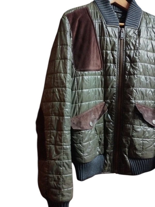 Gucci Gucci Quilted Nylon Bomber w/ Leather Details, Late 2000s Size US L / EU 52-54 / 3 - 3 Thumbnail
