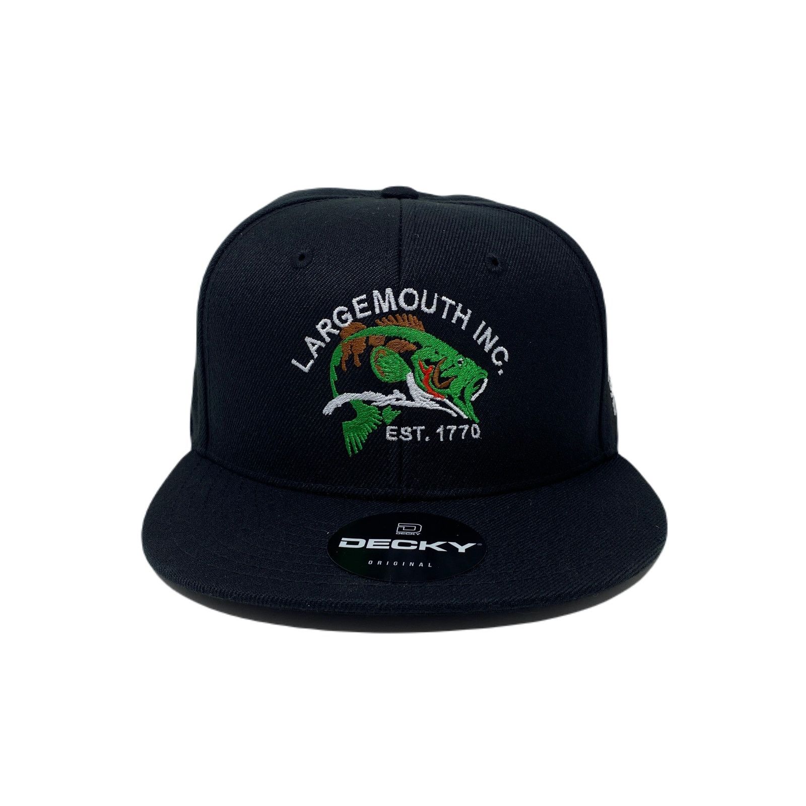 Other Largemouth Bass Lunker Toad Hog Snapback Hat All Black Size ONE SIZE - 4 Thumbnail