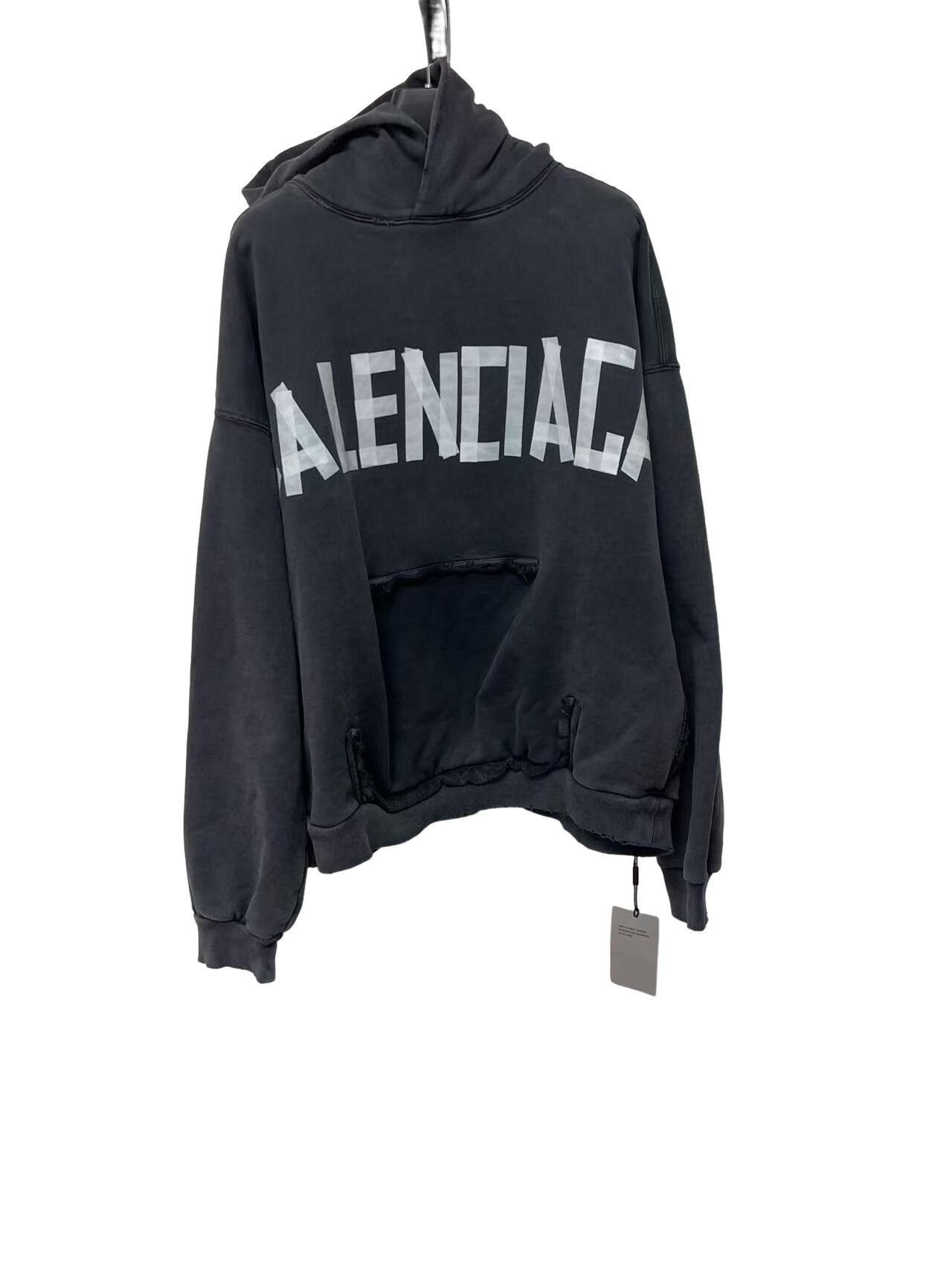 Balenciaga Balenciaga Tape Logo Hoodie Size S Size US S / EU 44-46 / 1 - 1 Thumbnail