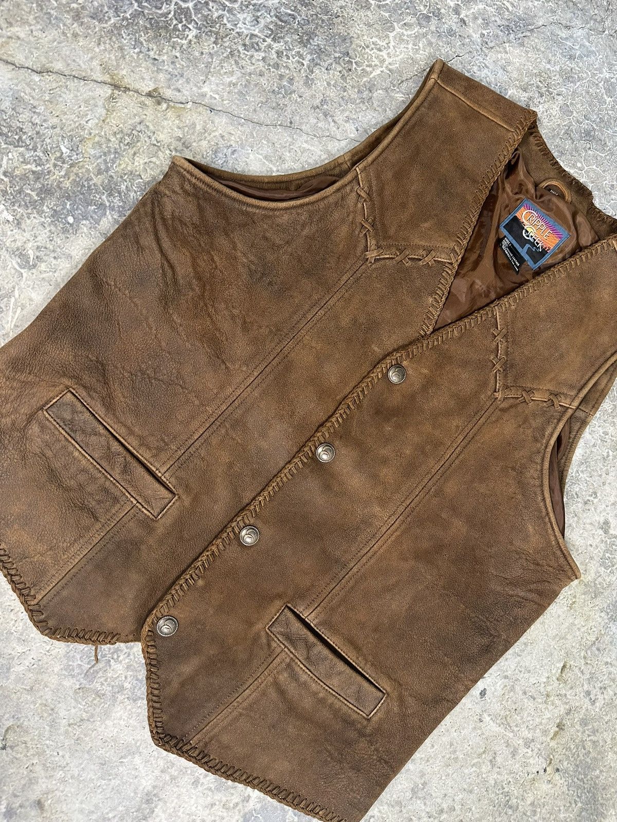 Vintage Vintage Western Biker American flag Vest Size US L / EU 52-54 / 3 - 6 Thumbnail