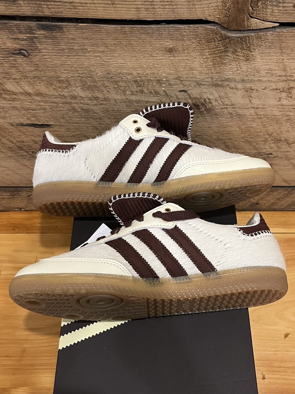 Adidas × Wales Bonner adidas x Wales Bonner Samba Pony Cream White Gum IE0586 Size US 8.5 / EU 41-42 - 4 Thumbnail