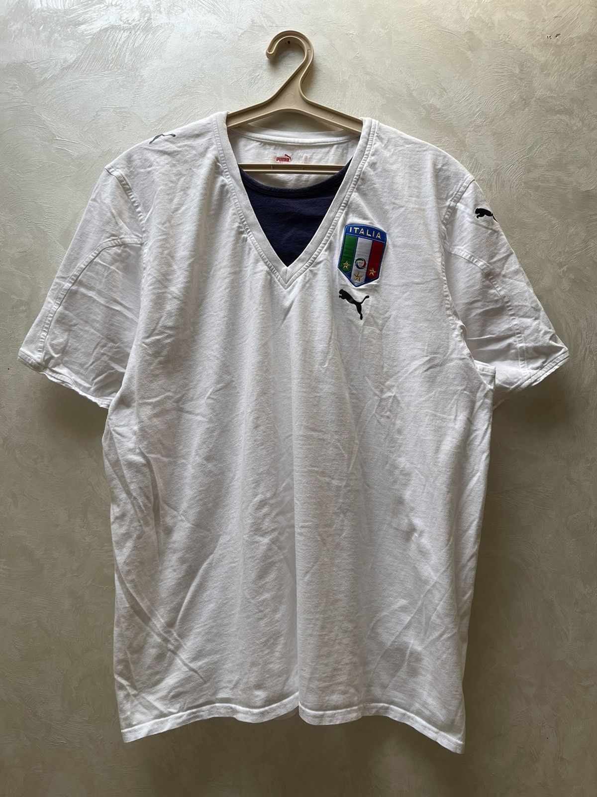 Puma × Vintage 2006-07 Italy Puma Training Shirt Size US XXL / EU 58 / 5 - 1 Thumbnail