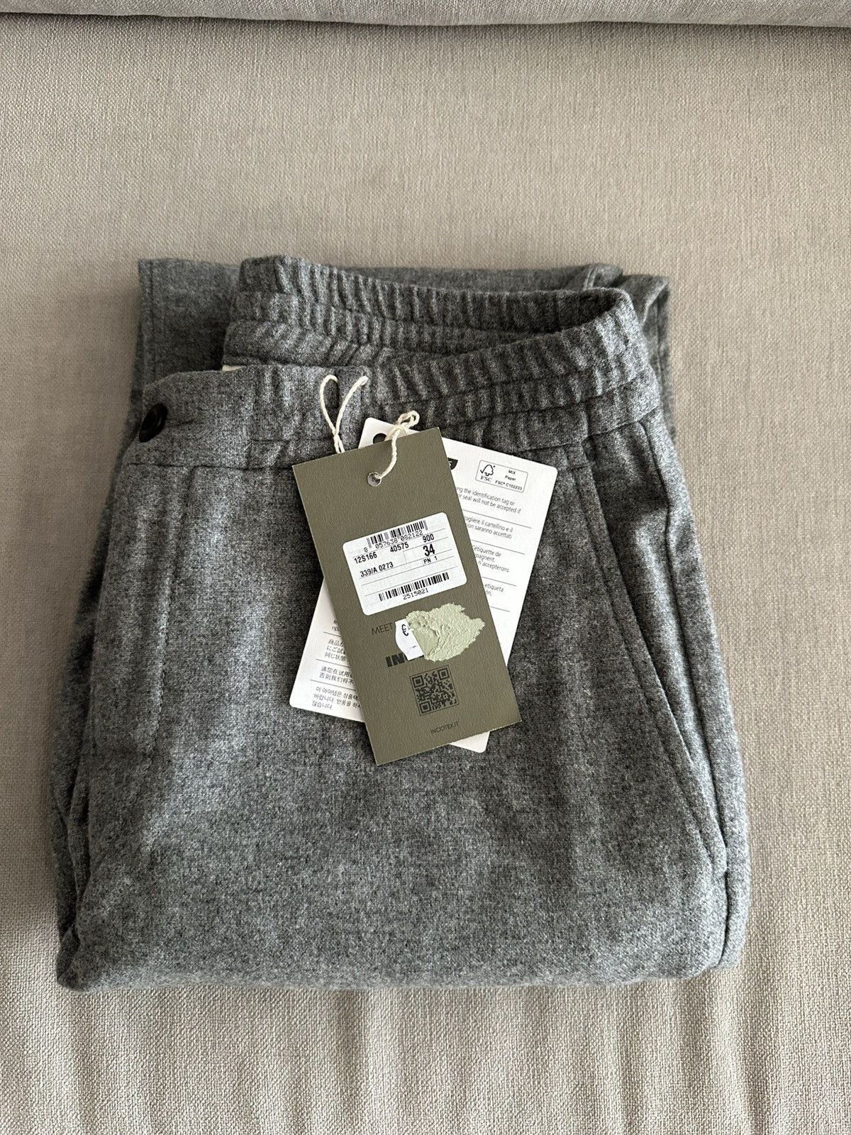Incotex Incotex Trousers Drawstring Wool Size US 34 / EU 50 - 9 Thumbnail