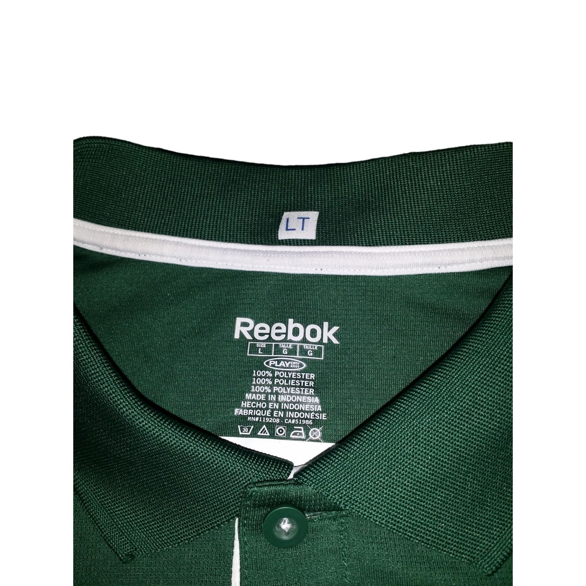 Reebok New York Jets Polo Men Sz L Player Edition Reebok NFL Green Size US L / EU 52-54 / 3 - 6 Thumbnail