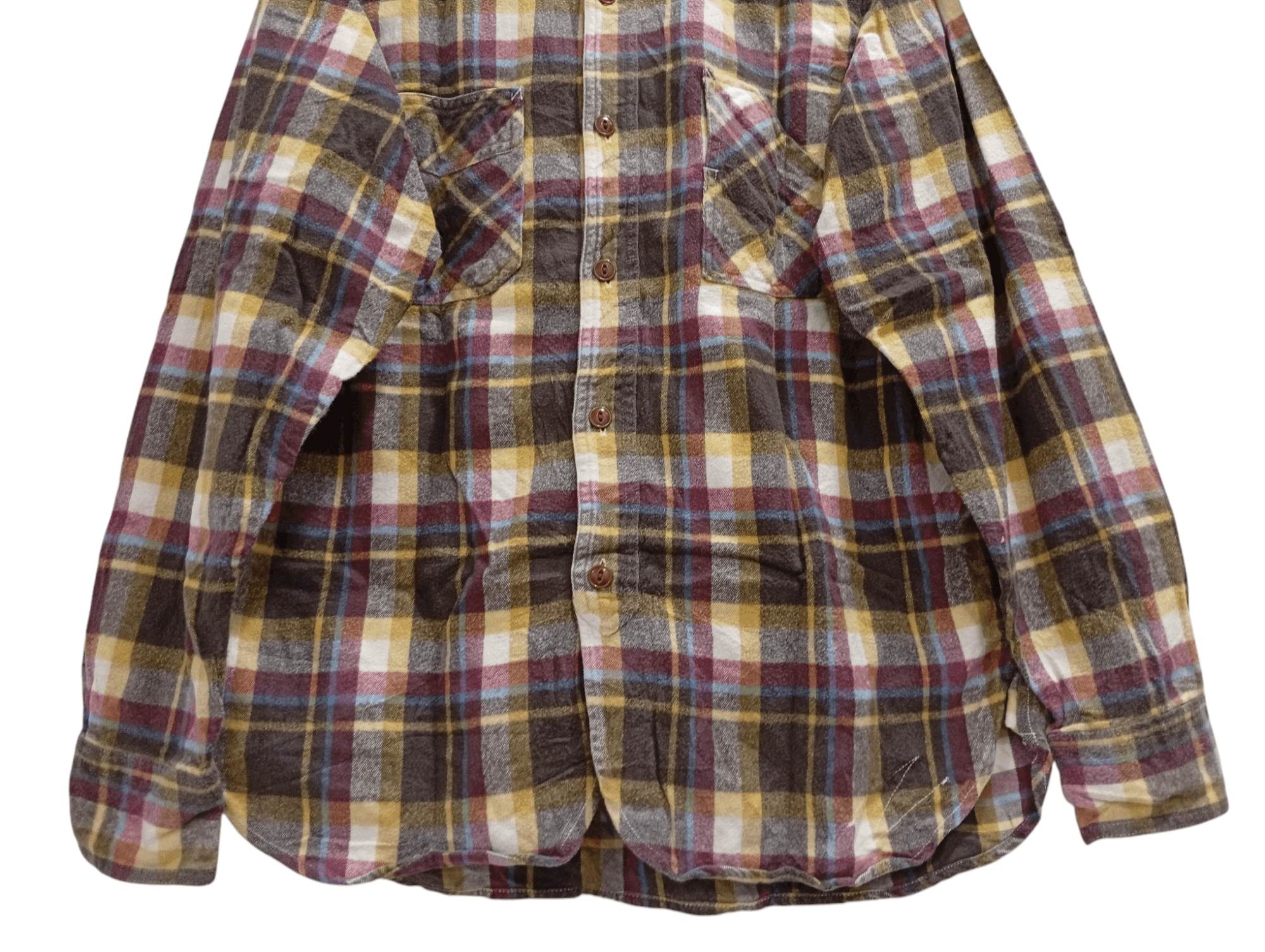 Cushman × Japanese Brand × Vintage 🔥🔥Cushman Plaid Flannel Shirt Size US M / EU 48-50 / 2 - 17 Thumbnail