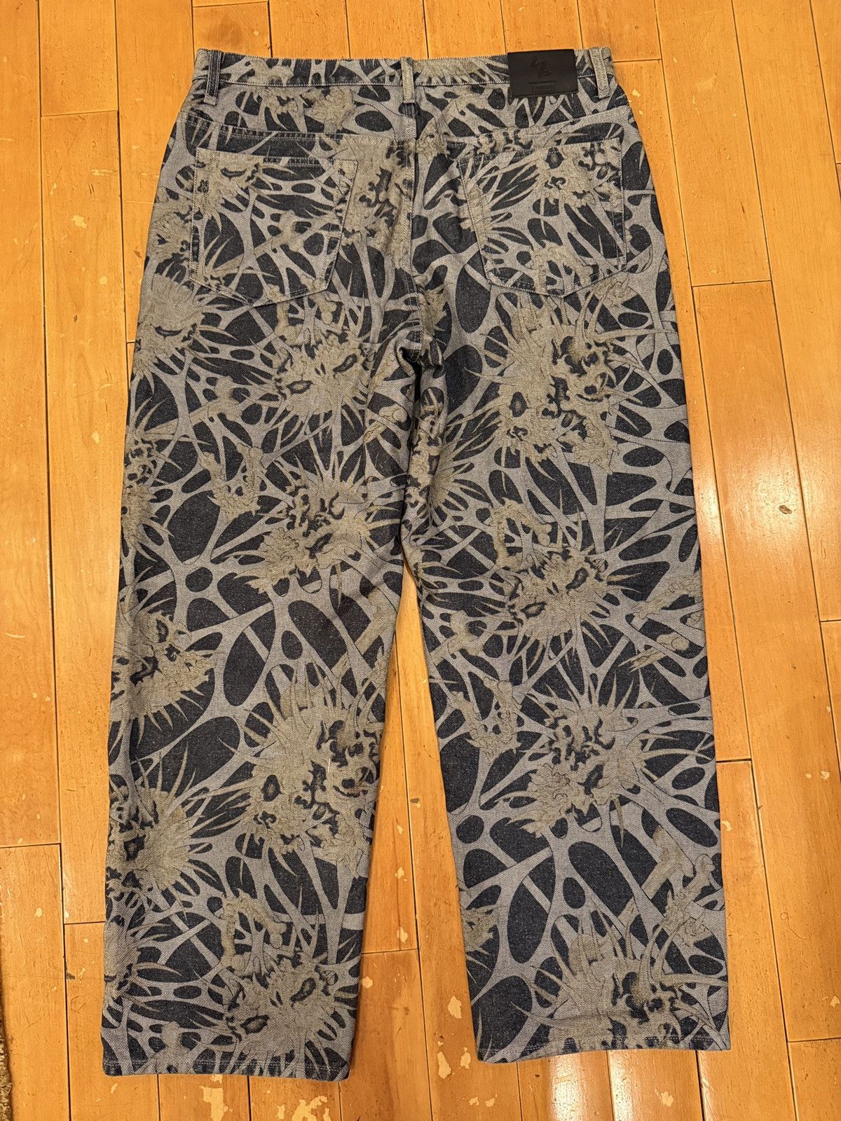 Supreme × Yohji Yamamoto Supreme x Yohji Yamamoto All Over Print Denim Jeans FW25 Size US 34 / EU 50 - 2 Thumbnail