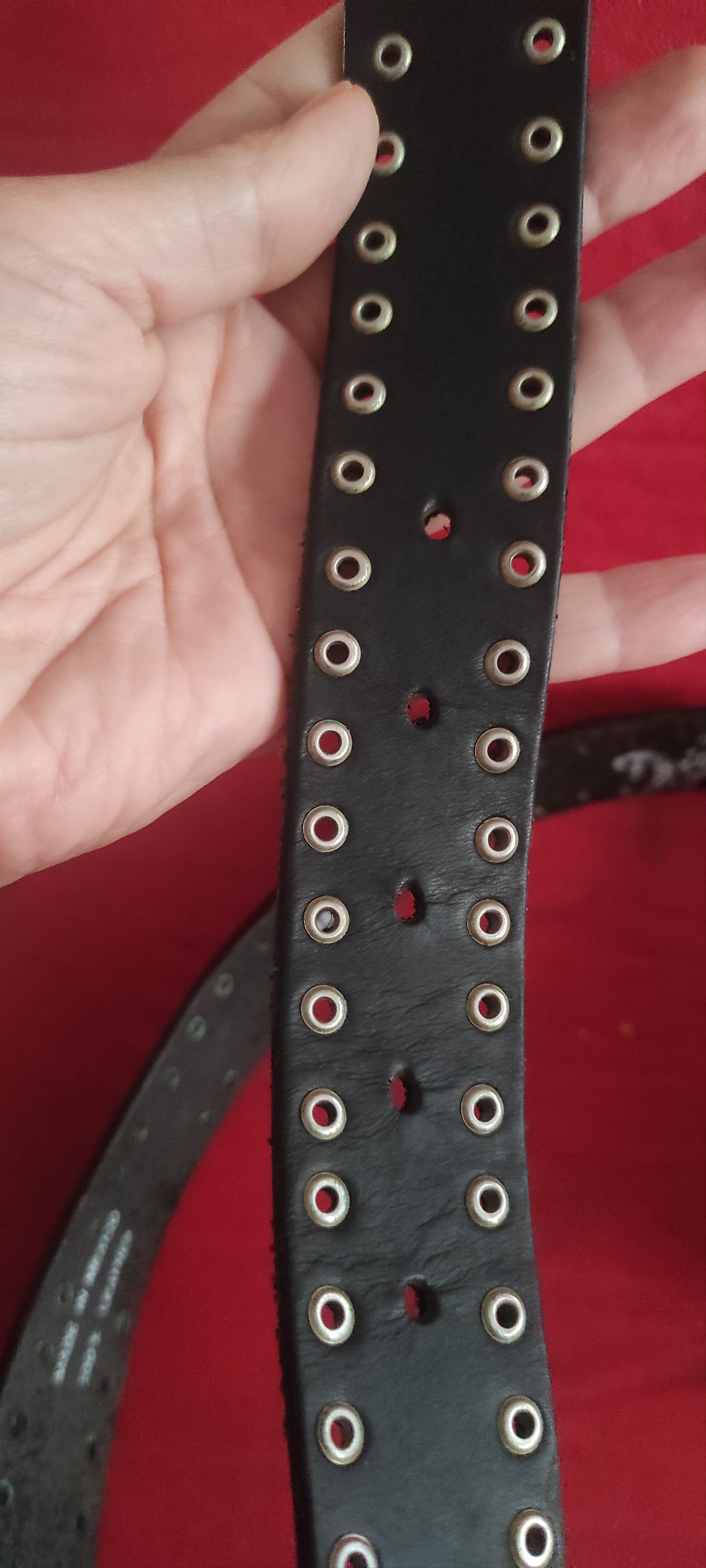 Diesel Diesel Y2K Leather Belt Simon Style Studded Made Mexico Sz M Size ONE SIZE - 12 Thumbnail