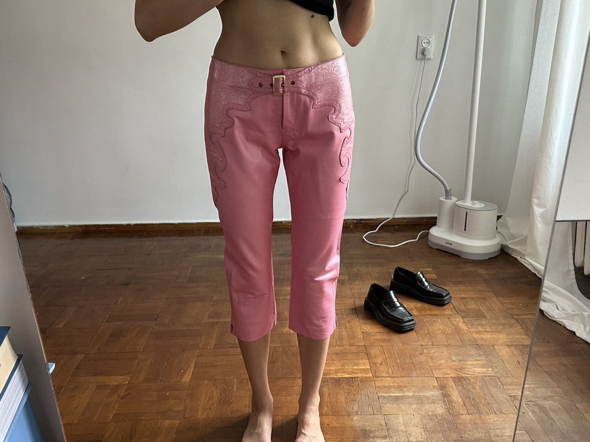 Vintage Leather Capri Pants pink size S Size 27" / US 4 / IT 40 - 11 Thumbnail