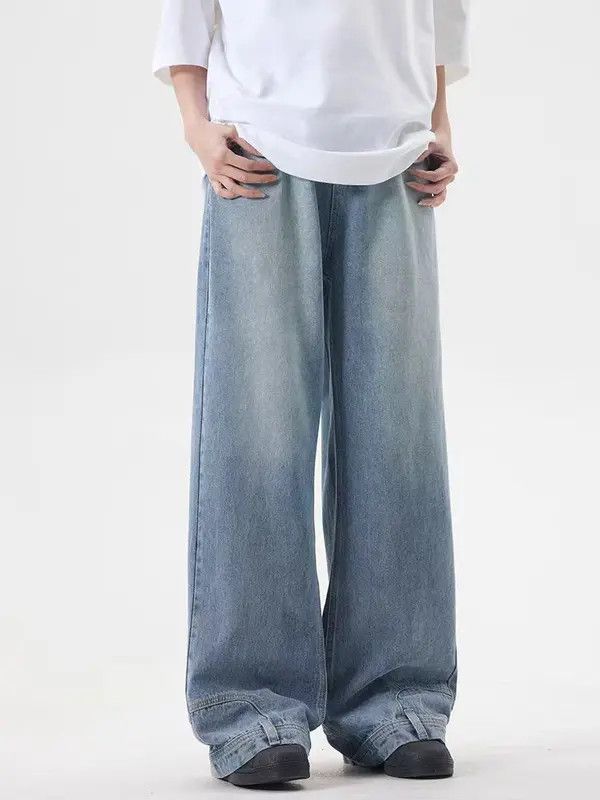 Japanese Brand VIBE Washed vintage reverse-wear design inverted jeans Size US 32 / EU 48 - 2 Thumbnail
