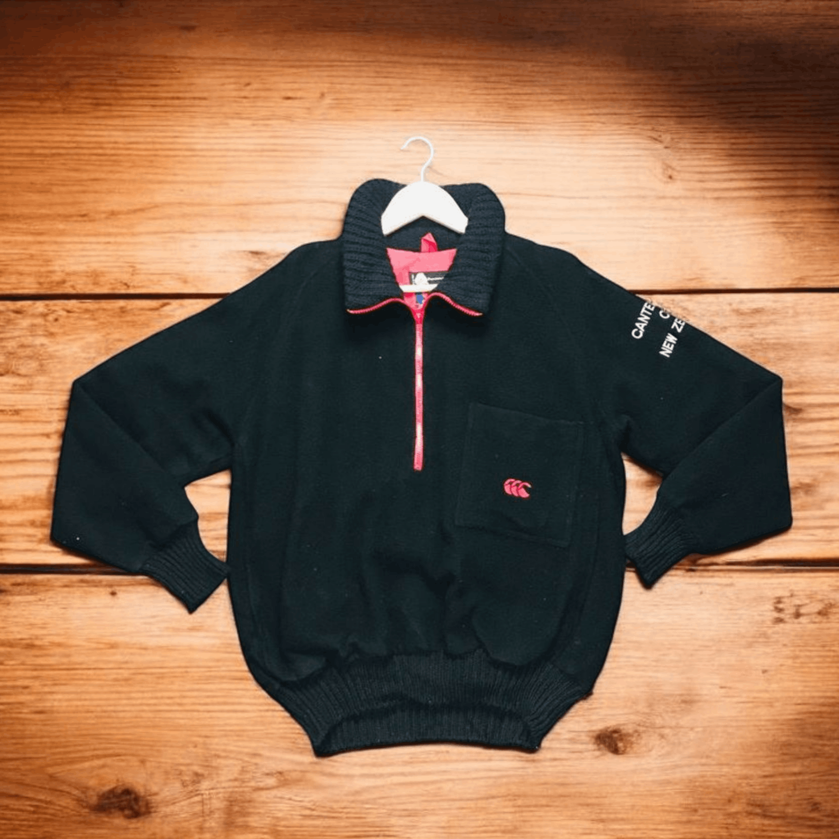Canterbury of New Zealand × Vintage Vintage Canterbury Half Zipper Wool Sweaatshirts Size US L / EU 52-54 / 3 - 1 Thumbnail