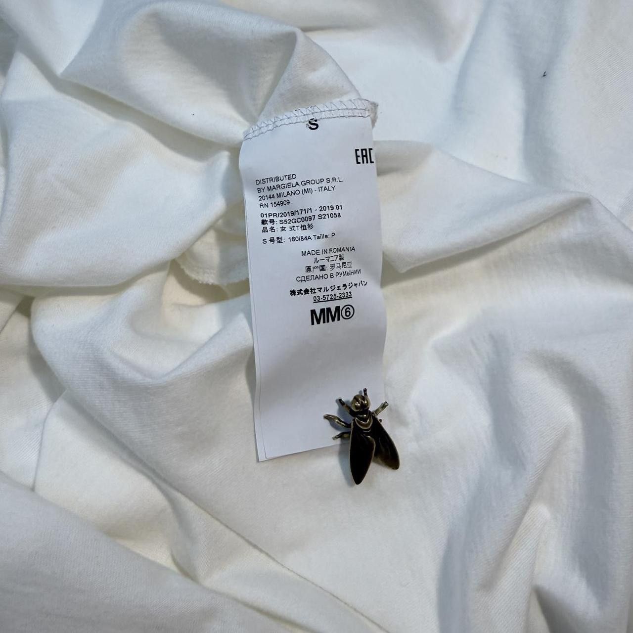 Maison Margiela Maison Margiela MM6 Connect The Dots T-Shirt y2k White Tee Size US M / EU 48-50 / 2 - 7 Thumbnail