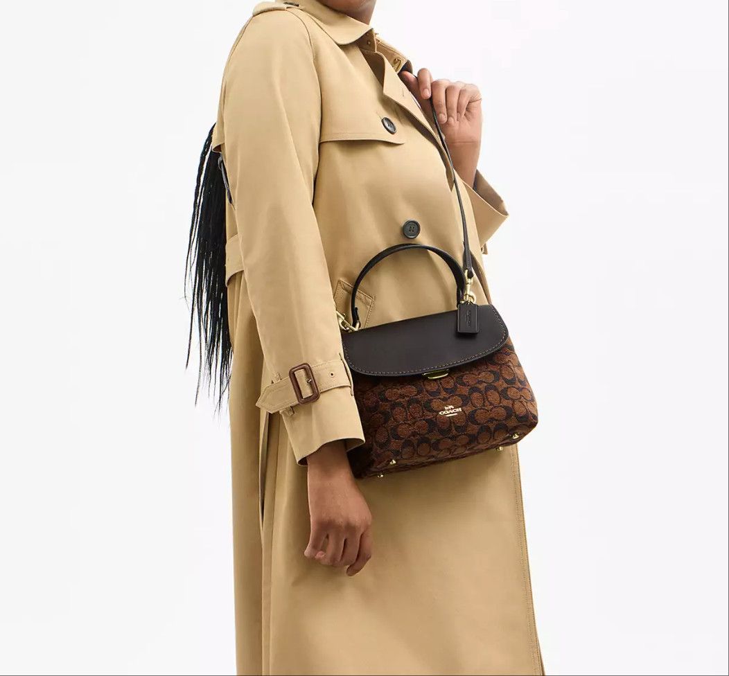 Coach Emory Top Handle Bag In Signature Chenille CDB08 Size ONE SIZE - 3 Thumbnail