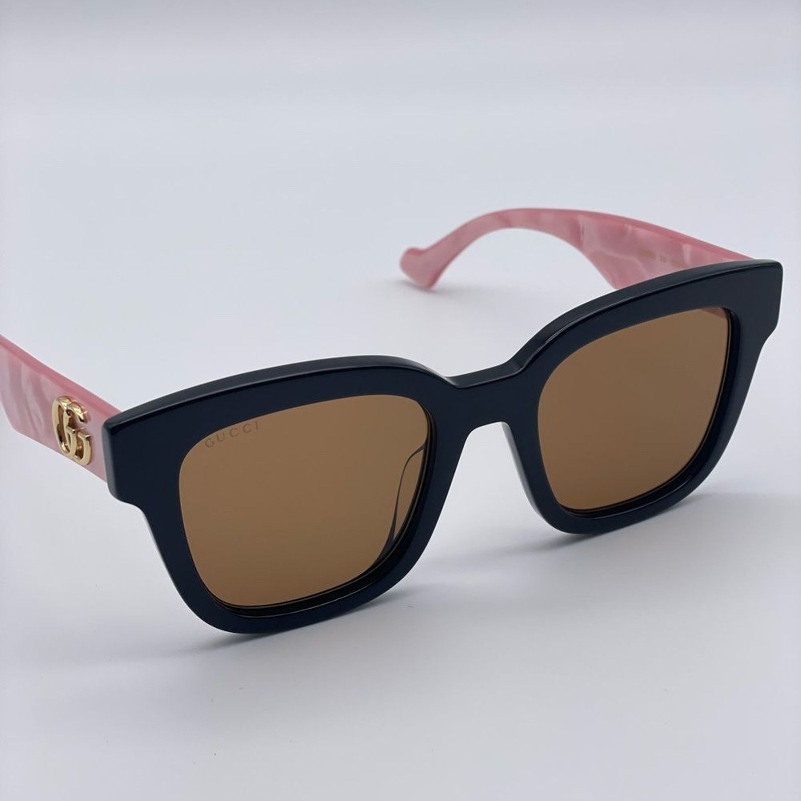Gucci NEW GUCCI GG0998S 005 Black/Pink/Brown Women Sunglasses Size ONE SIZE - 1 Thumbnail