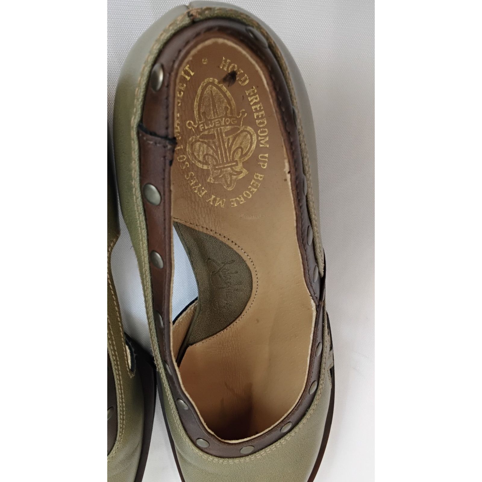 John Fluevog John Fluevog Shoes Women's US 6.5 Green Leather Brown Trim Size US 6.5 / IT 36.5 - 10 Thumbnail