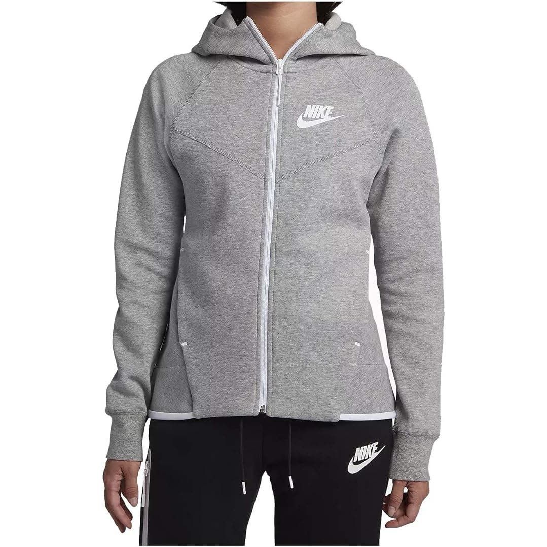 Image of NWT Nike Women's Tech Fleece Full Zip Hoodie - Gray, X-Large in Grey (Size XL)