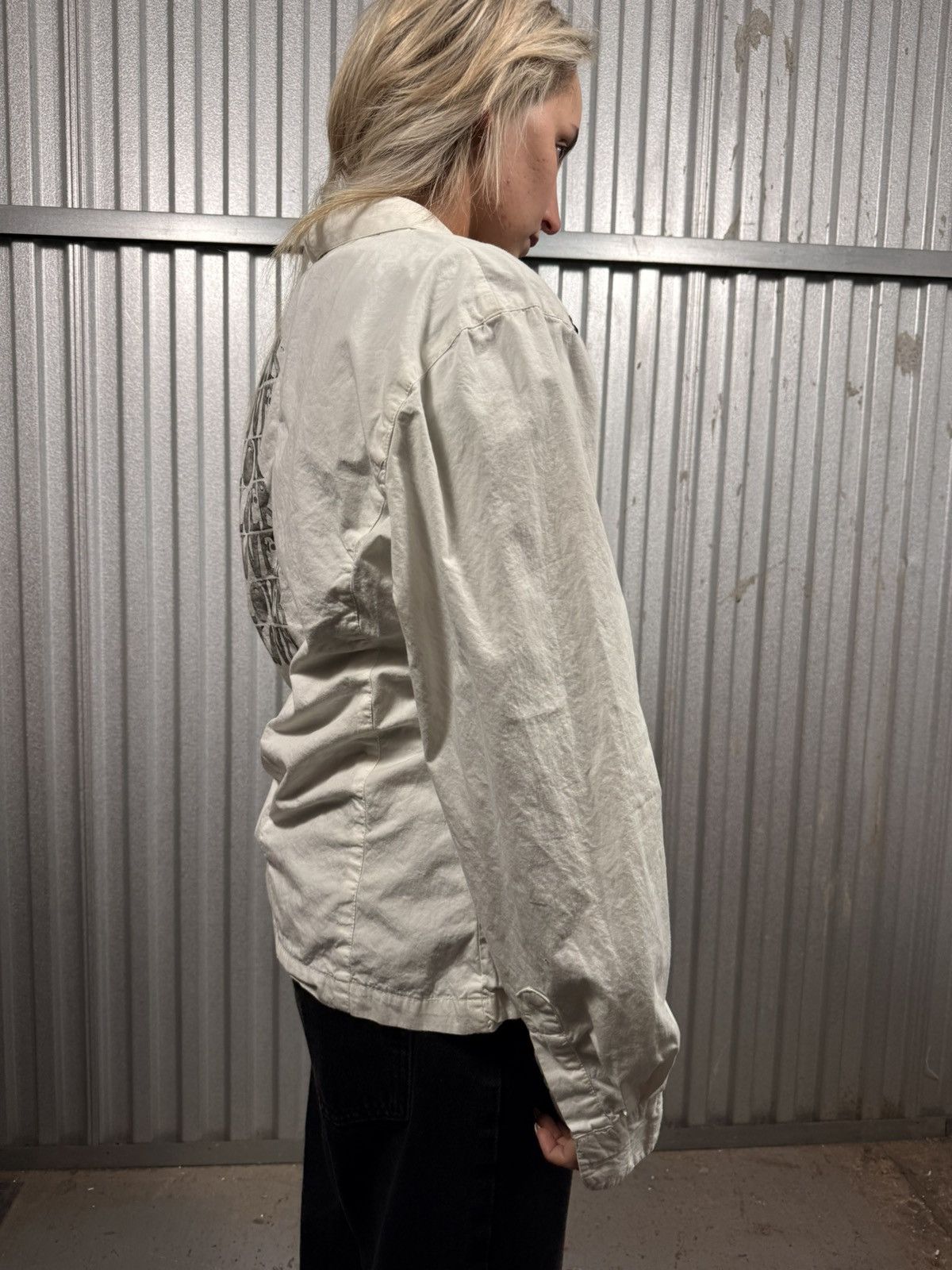 Other White 50s Style Button Up Womens Blouse Size L / US 10 / IT 46 - 5 Thumbnail