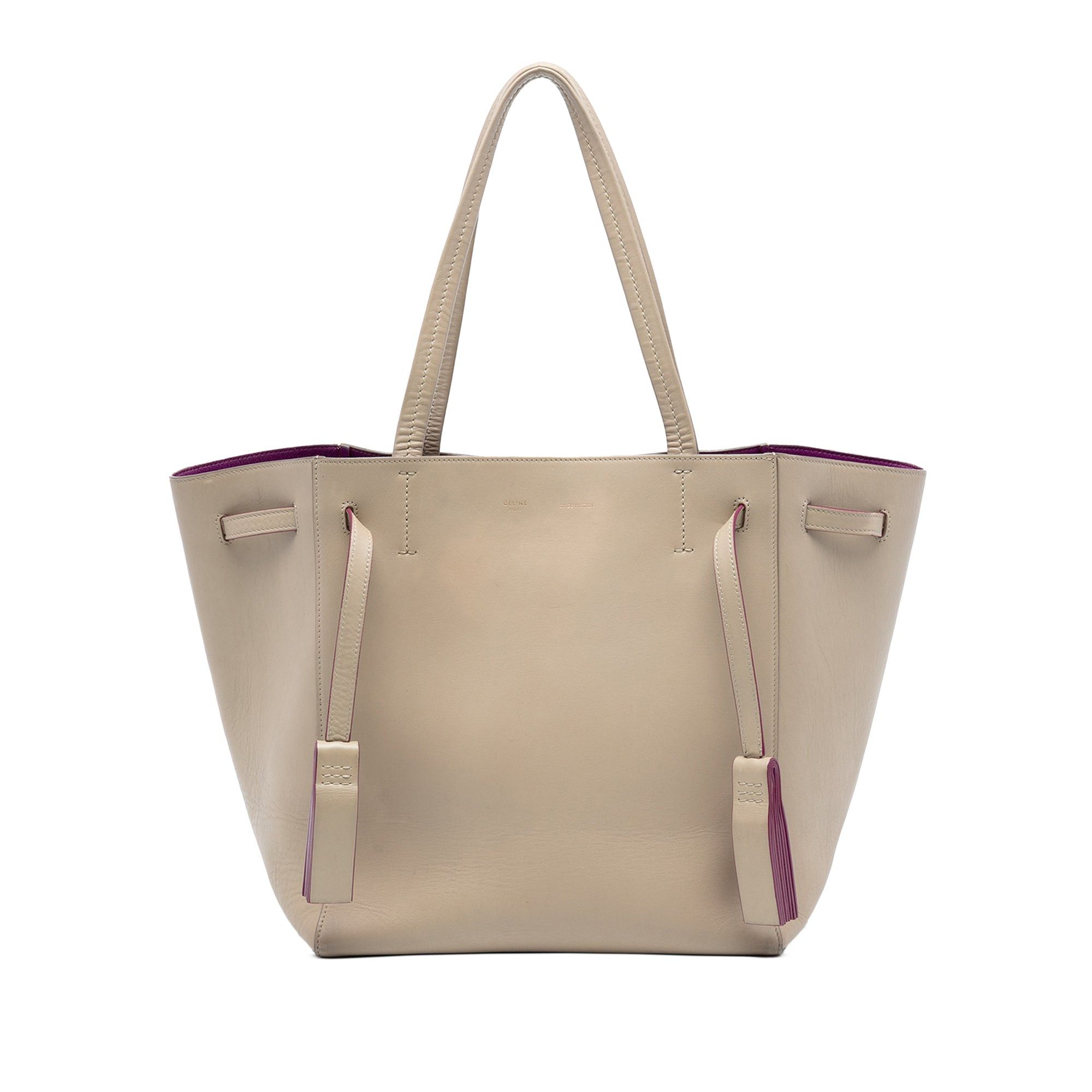 Small Leather Phantom Cabas Tote