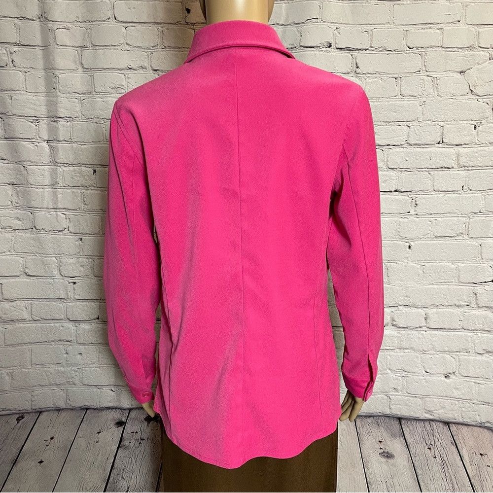 Other Petite Sophisticate Pink Shirt Jacket Size 8 Size M / US 6-8 / IT 42-44 - 4 Thumbnail