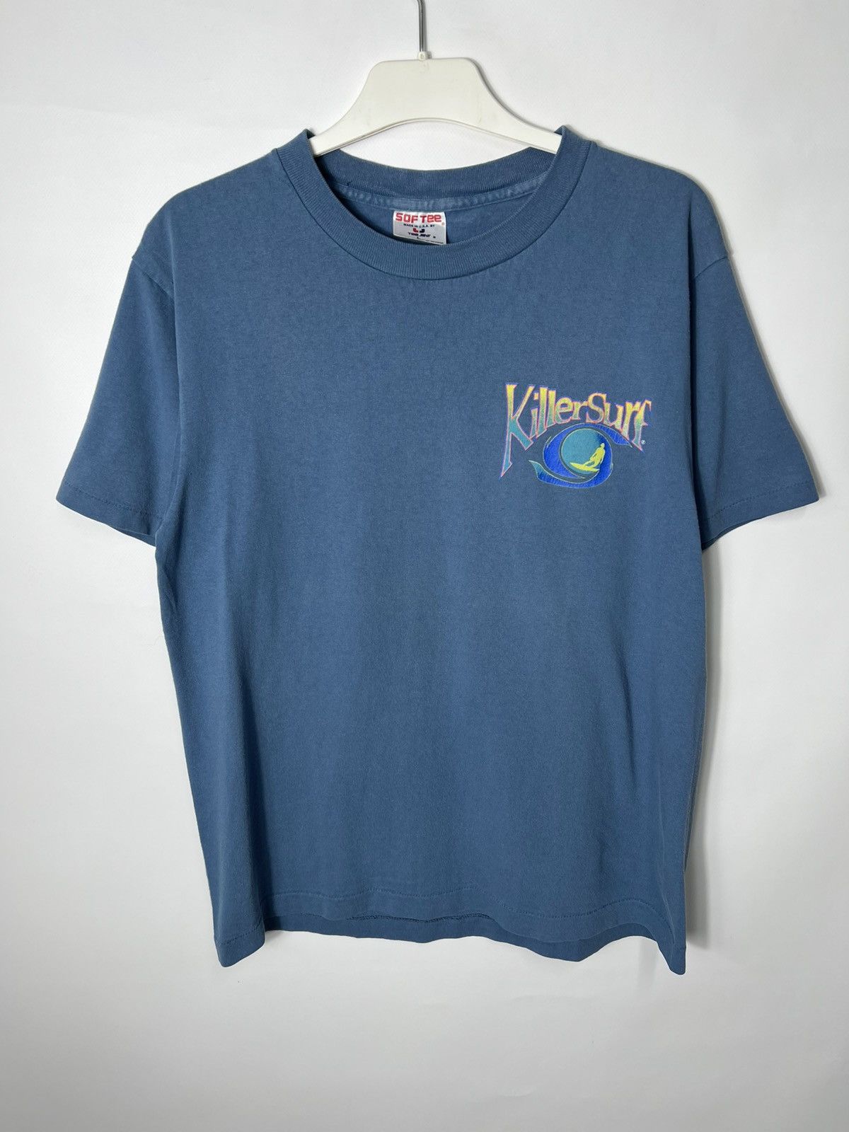 Vintage Vintage very rare Killer Surf 90s Single Stitch T-shirt Size US L / EU 52-54 / 3 - 3 Thumbnail