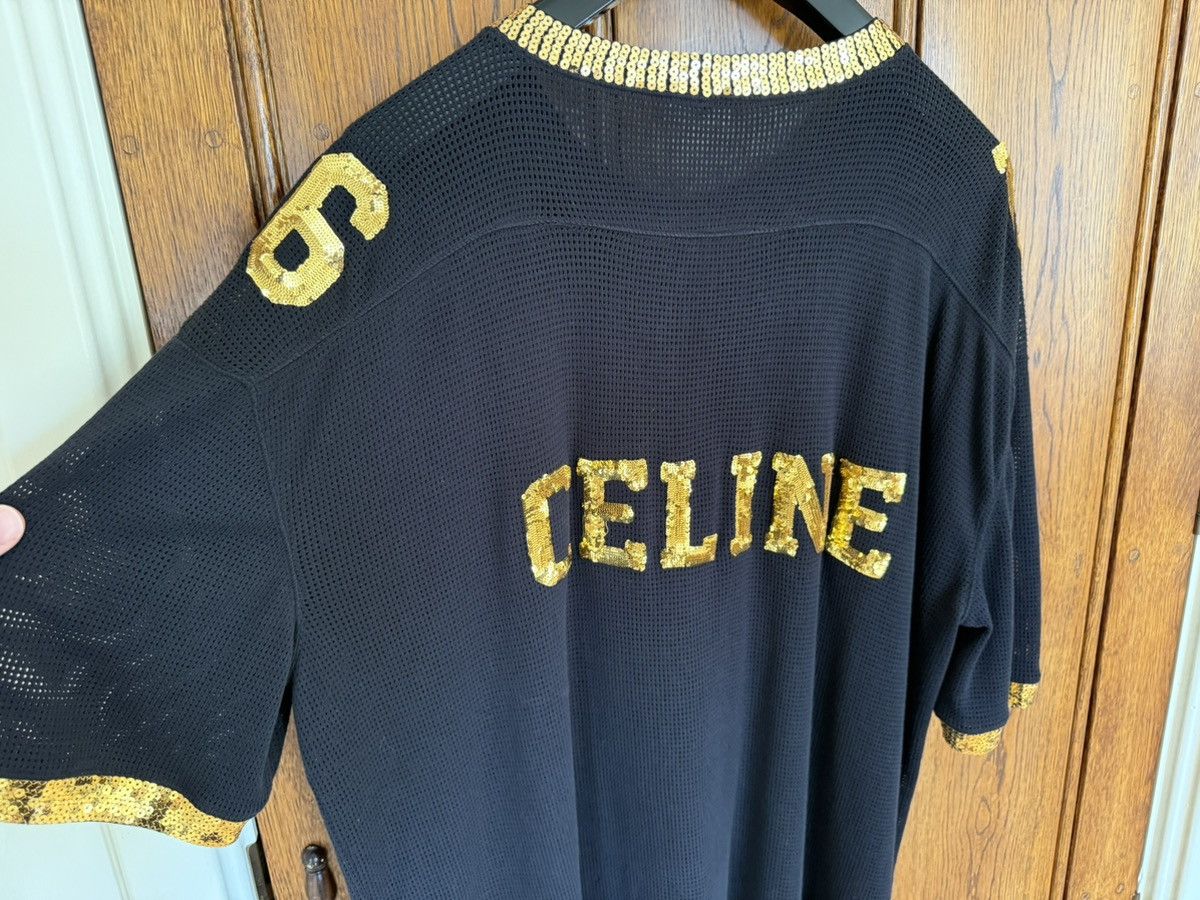 Celine $1.74k SS23 Celine 16 black gold sequin logo jersey t shirt Size US S / EU 44-46 / 1 - 15 Thumbnail