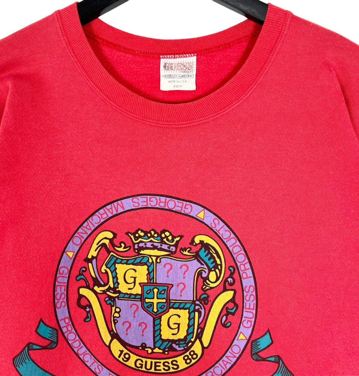 Guess × Vintage Vintage 1988 Guess Georges Marciano Big Logo Sweatshirt Size M / US 6-8 / IT 42-44 - 3 Thumbnail