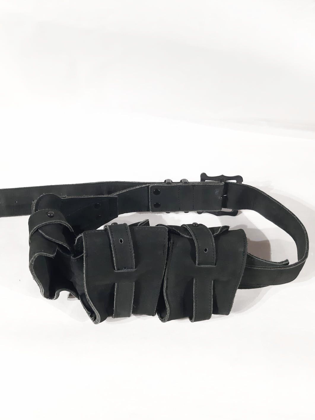 Number (N)ine Suede Leather Ammo Cargo Belt SS07 “About a Boy” Size ONE SIZE - 8 Thumbnail