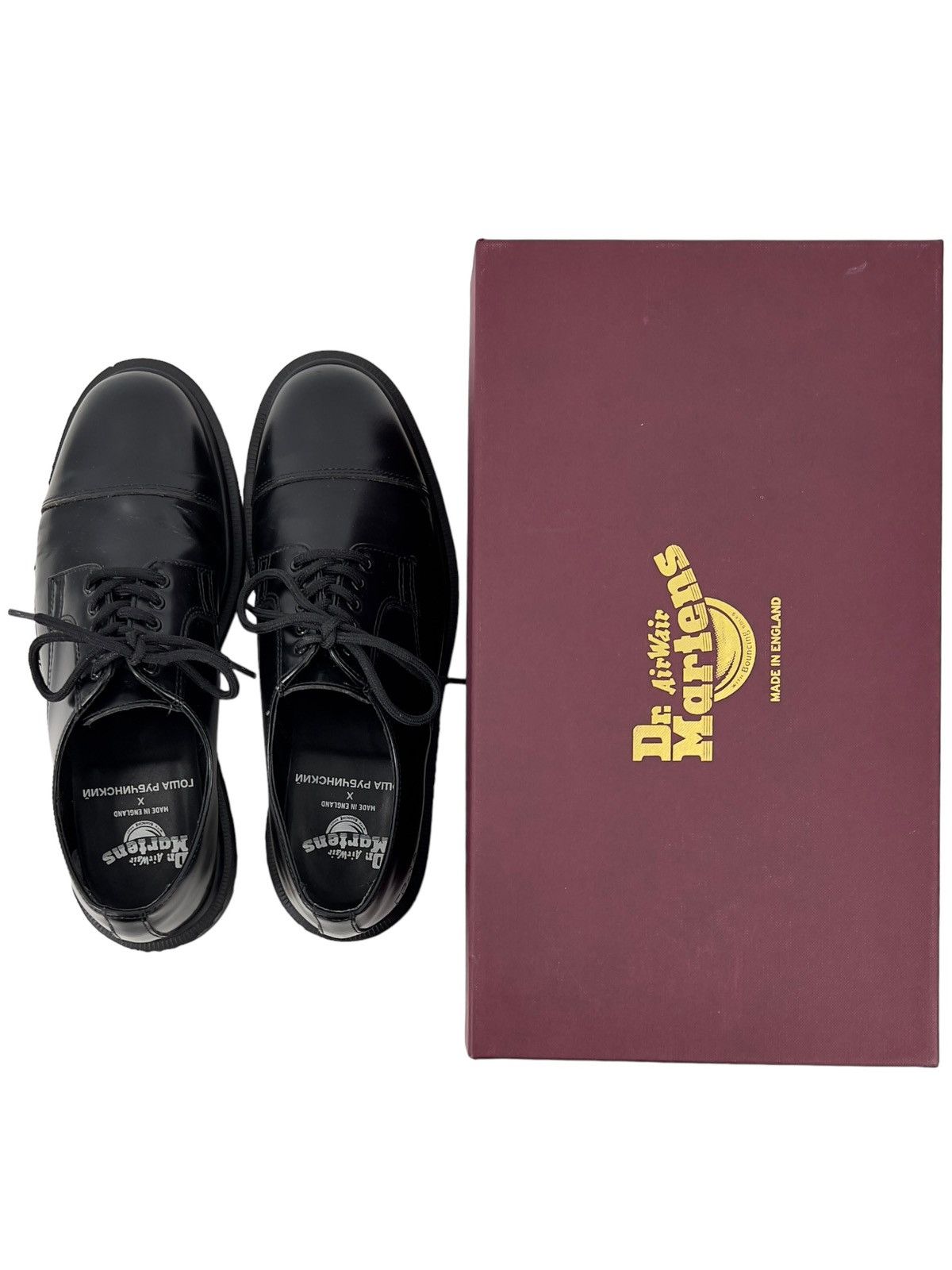 Gosha Rubchinskiy Gosha Rubchinskiy Black Leather Derby Shoes Grailed