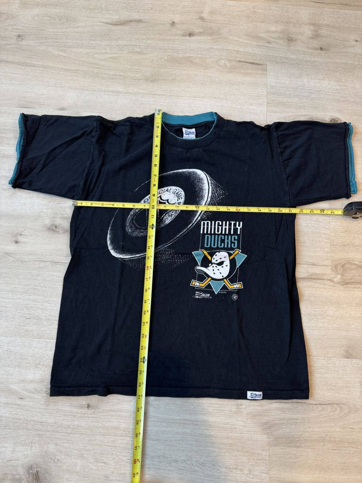 Salem Sportswear Vintage Mighty Ducks T Shirt. Size L Size US L / EU 52-54 / 3 - 5 Thumbnail