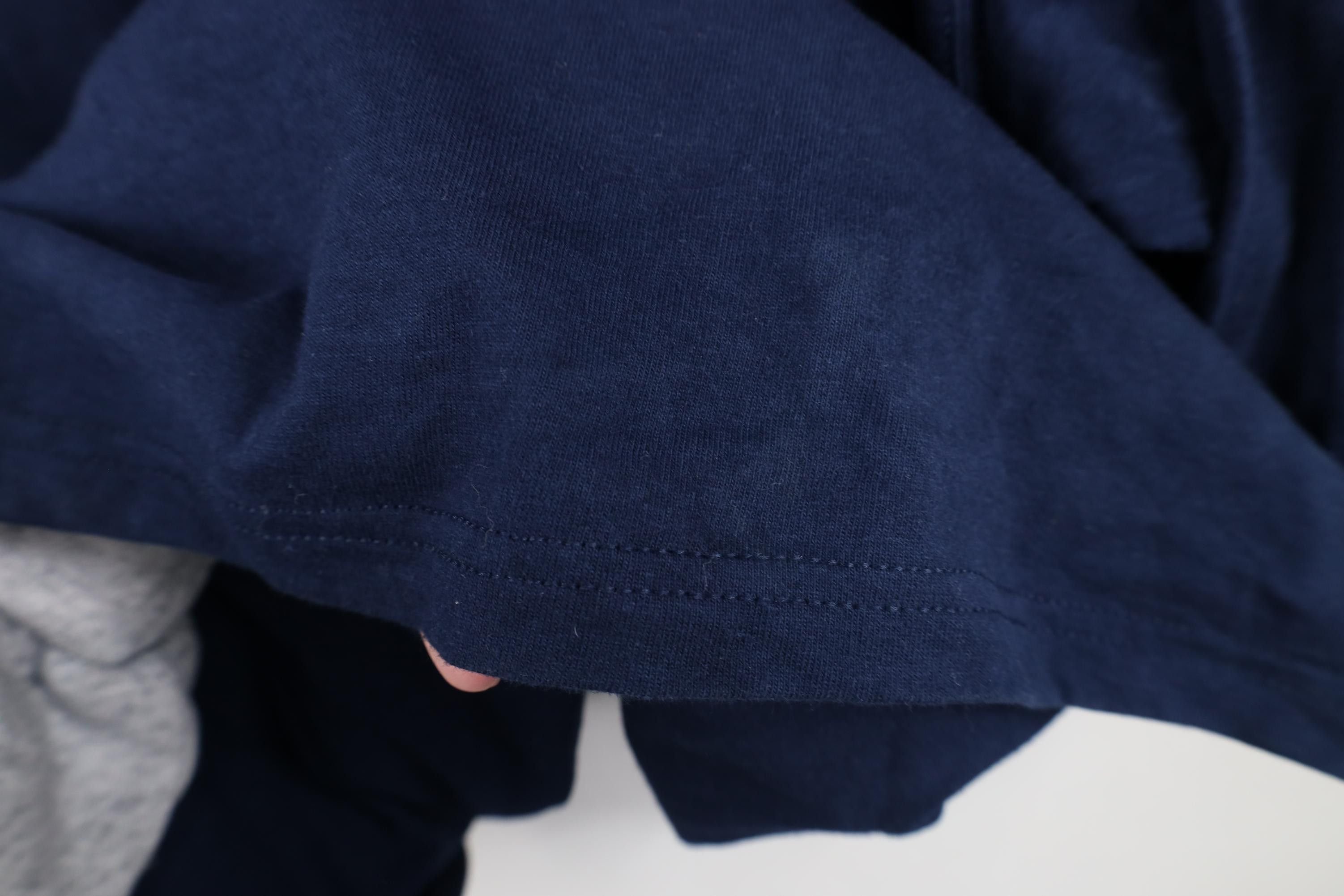 Vintage Vintage 90s Streetwear Heavyweight Cotton T-Shirt Navy Blue Size US XXL / EU 58 / 5 - 7 Thumbnail