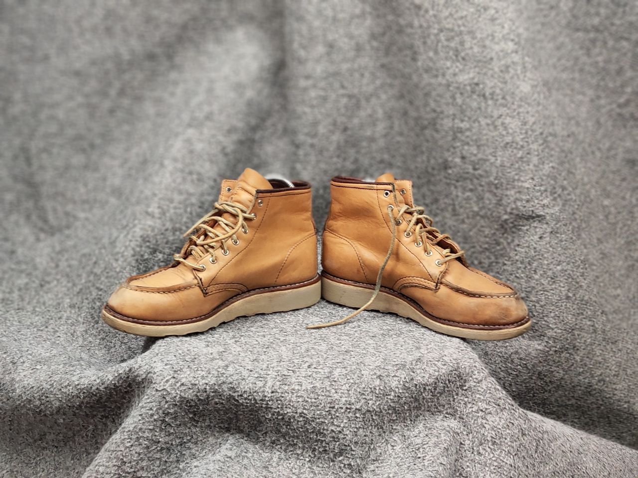 Red Wing Vintage Red Wing Moc Toe 3374 Faded Leather Boots Shoes Size US 5 / EU 37 - 8 Thumbnail