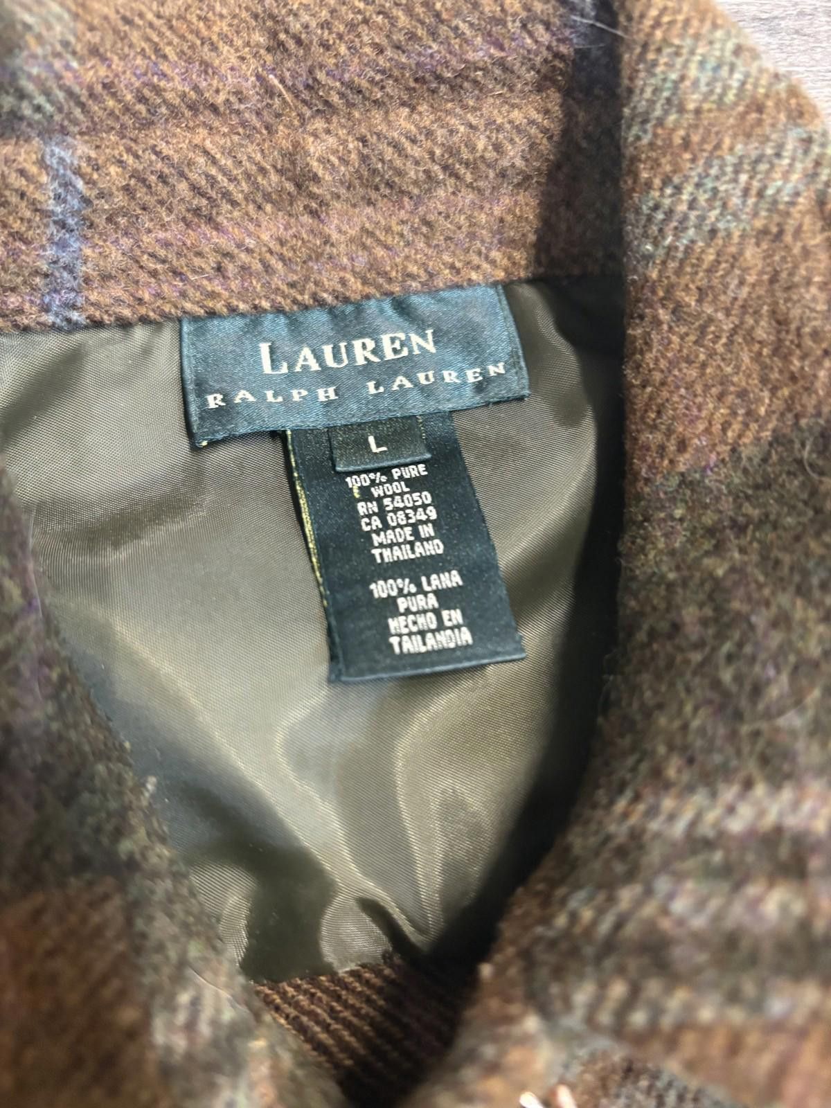 Lauren Ralph Lauren Ralph Lauren Full Zip Jacket 100% Wool Mens Large Plaid Size US L / EU 52-54 / 3 - 6 Thumbnail