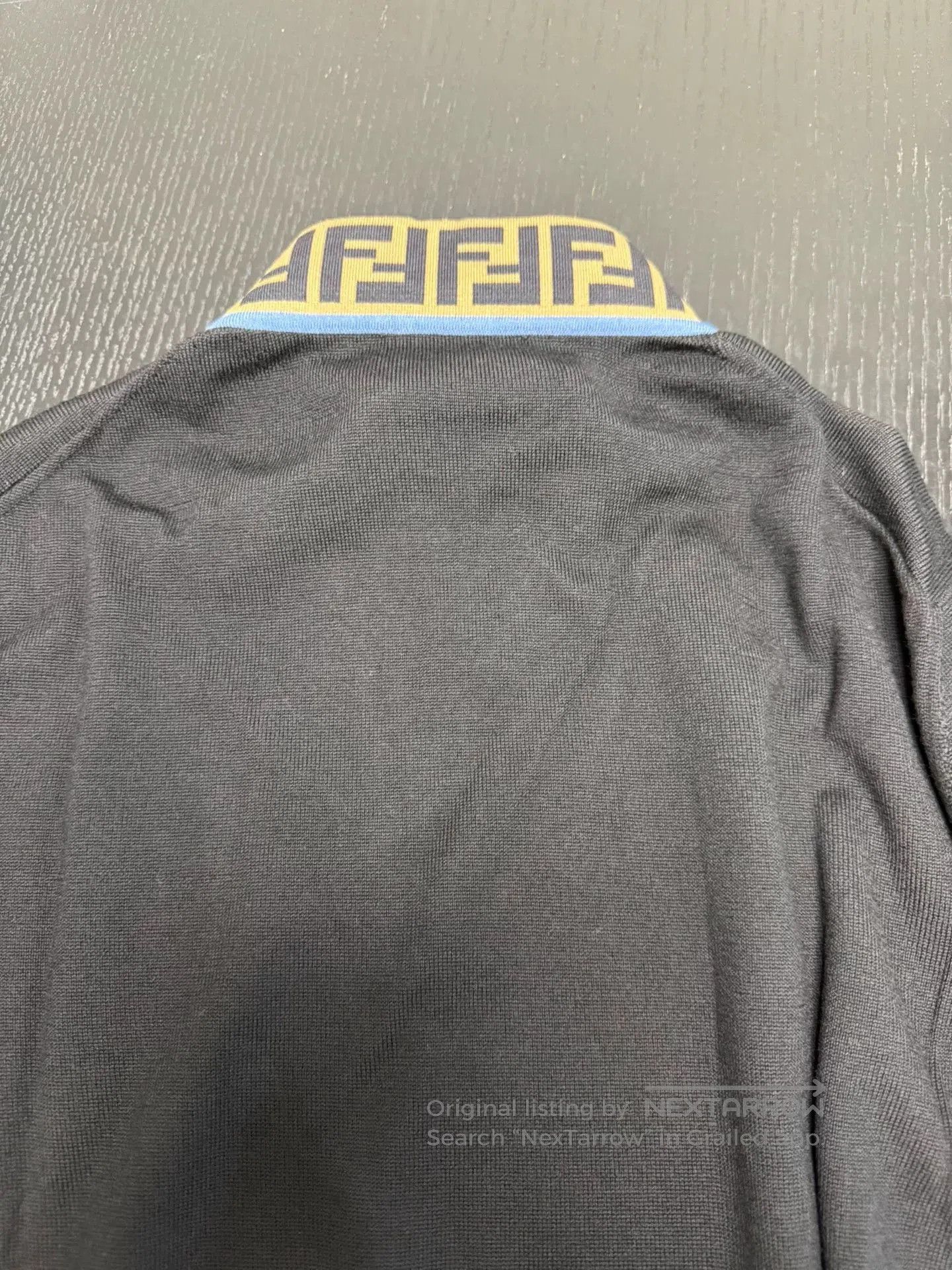 Fendi Fendi Black Wool Pullover with Logo Design. Size US L / EU 52-54 / 3 - 8 Thumbnail