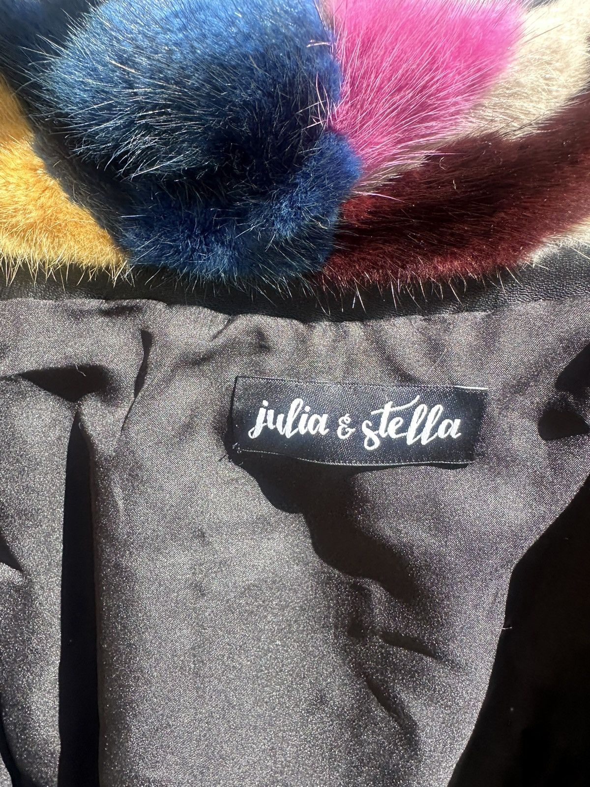 Saks Fifth Avenue $2999 Multicolor Mink Fur & Lamb Leather Bomber Jacket NEW Size L / US 10 / IT 46 - 6 Thumbnail