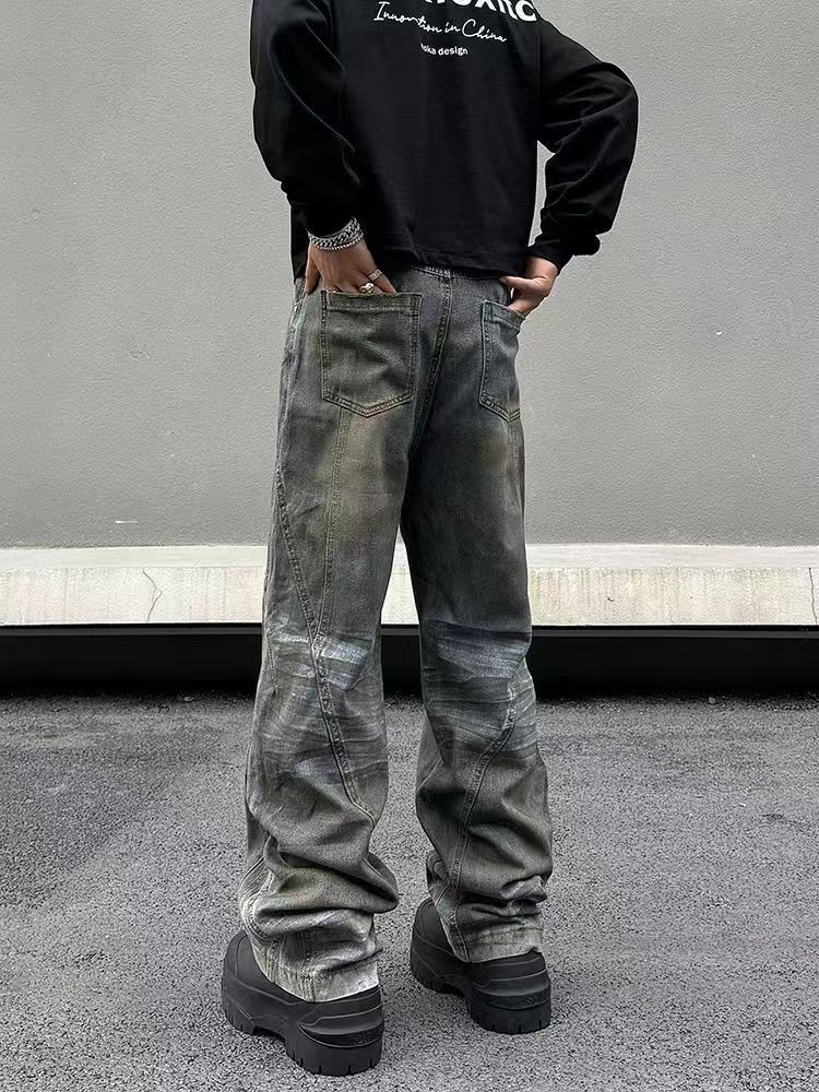 Japanese Brand × Jean High Street Washed and Aged Dirty Dyed Jeans Size US 30 / EU 46 - 5 Thumbnail