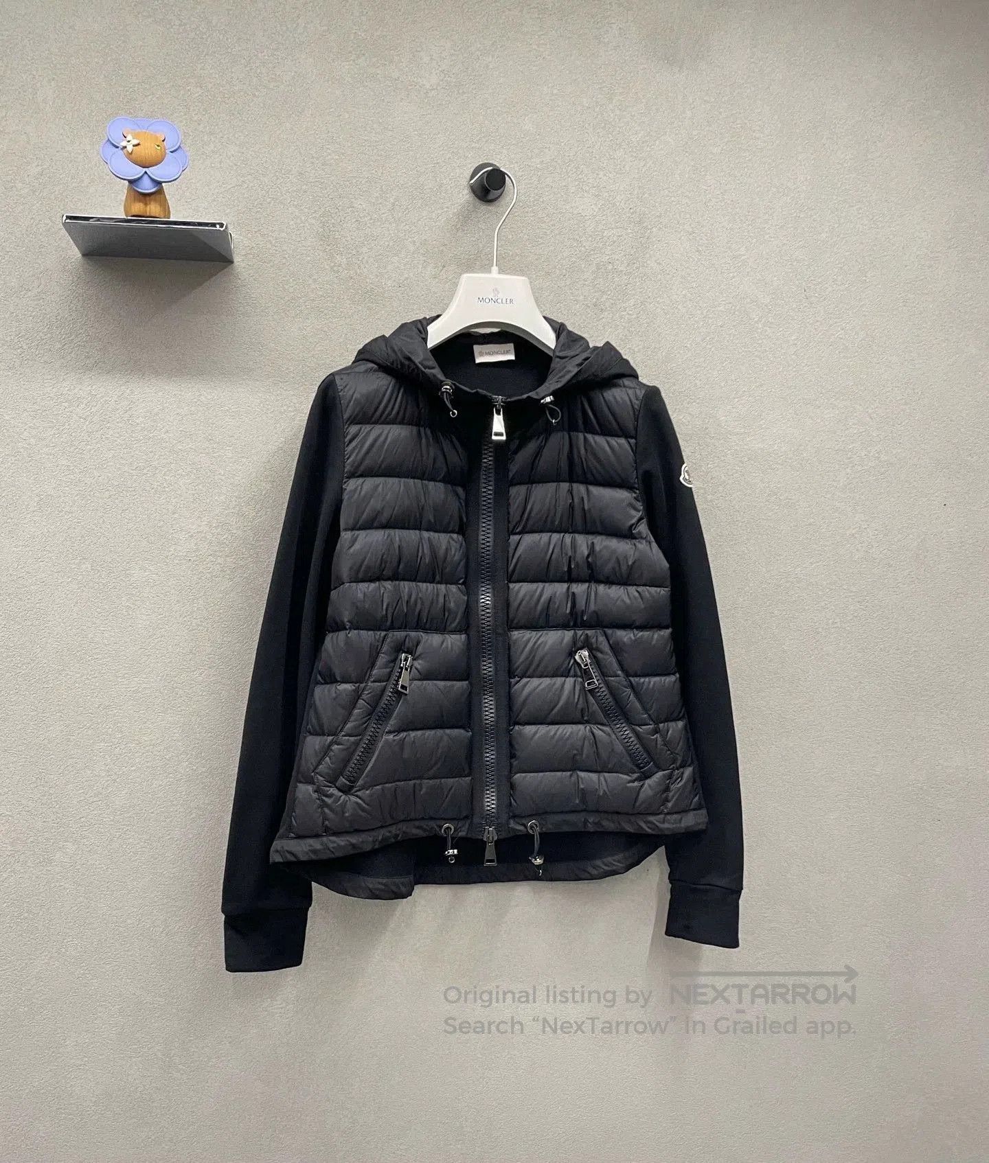 Moncler black padded zipped Moncler jacket size xs. Size US XS / EU 42 / 0 - 3 Thumbnail